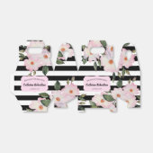 Waterverf Roses Ballerina Floral Stripes Bedankdoosjes (Uitgevouwen)