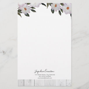 Waterverf Roses Ballerina Illustratie Briefpapier