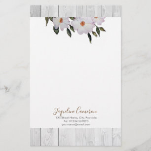 Waterverf Roses Ballerina Illustratie Briefpapier