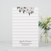 Waterverf Roses Ballerina Illustratie Briefpapier (Staand voorkant)