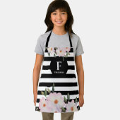 Waterverf Roses Ballerina Monogram Stripes S Schort (Insitu)