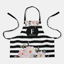 Waterverf Roses Ballerina Monogram Stripes S Schort