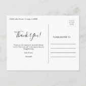 Waterverf Roses Bridal Dank u Briefkaart (Achterkant)
