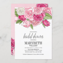 Waterverf Roses Bridal Shower