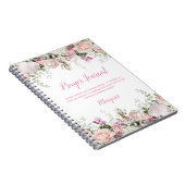 Waterverf Roses en Greenery Prayer Journal Notitieboek (Rechterzijde)
