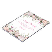 Waterverf Roses en Greenery Prayer Journal Notitieboek (Linkerzijde)
