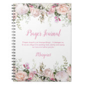 Waterverf Roses en Greenery Prayer Journal Notitieboek (Voorkant)