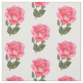 Waterverf Roses Floral Art Stof (Swatch)