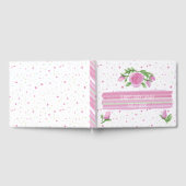 Waterverf Roses Girl Baby shower Gastenboek (Volledig)