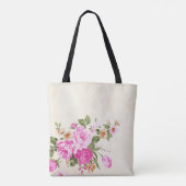  Waterverf Roses Girly Floral Tas (Achterkant)