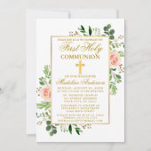 Waterverf Roses Greenery First Community Kaart (Voorkant)