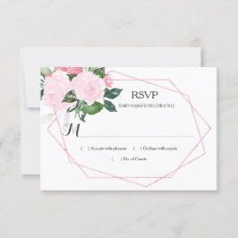Waterverf Roses Greenery Geometric RSVP