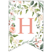 Waterverf Roses Greenery Happy Birthday Vlaggetjes (Tweede vlag)