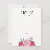 Waterverf Roses Vrijgezellenfeest Advice Kaart (Voorkant)