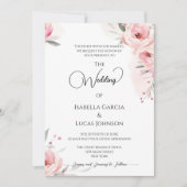 Waterverf Roses Weddenschap Save The Date (Voorkant)