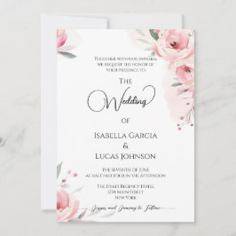 Waterverf Roses Weddenschap Save The Date