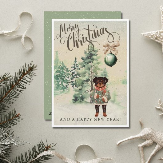  Waterverf Rottweiler Hondenvakantie Kaart