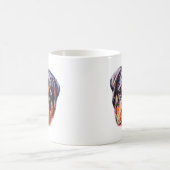 Waterverf Rottweiler Koffiemok (Center)