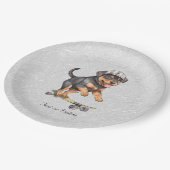 Waterverf Rottweiler Paper Bord (Gekanteld)