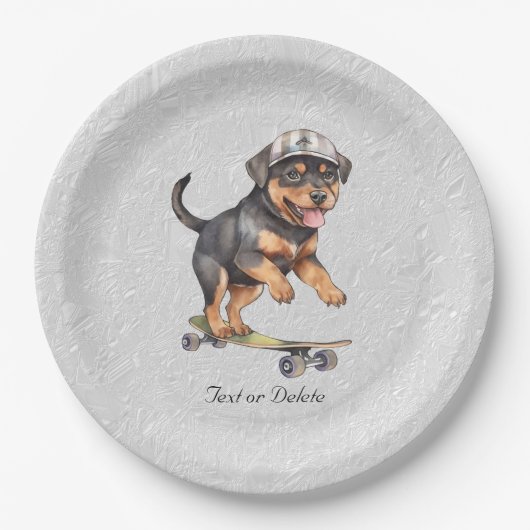 Waterverf Rottweiler Paper Bord (Voorkant)