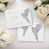 Waterverf Rourning Dove Memorial Dank u Notitiekaartje