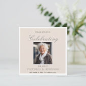 Waterverf Rouwende duif Viering van het leven Foto Kaart (Staand voorkant)