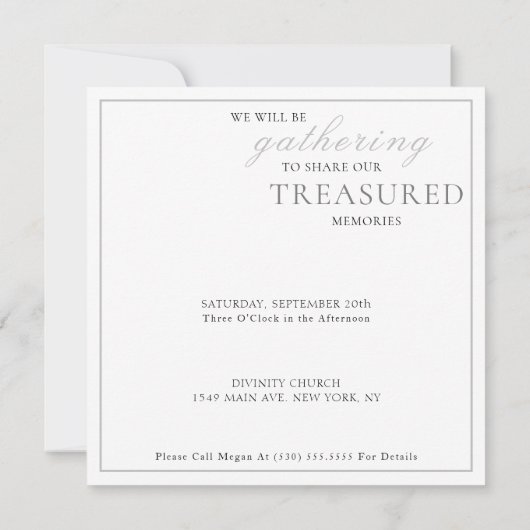 Waterverf Rouwende duif viering van het leven Kaart (Achterkant)