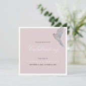 Waterverf Rouwende duif viering van het leven Kaart (Staand voorkant)