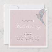 Waterverf Rouwende duif viering van het leven Kaart (Voorkant)