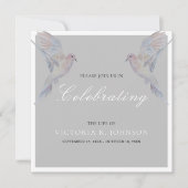 Waterverf Rouwende duif viering van het leven Kaart (Voorkant)