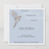 Waterverf Rouwende duif viering van het leven Kaart (Achterkant)