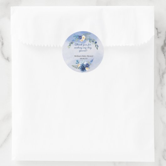Waterverf Royal Baby Blue Stickers (Tas)