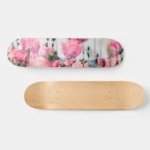 Waterverf Roze aanjager schilderen Persoonlijk Skateboard (Horizontaal)