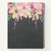 Waterverf Roze aanpasbaar zakboek Notitieboek (Achterkant)