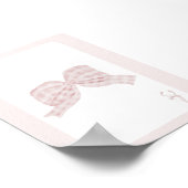 Waterverf roze Ace of Spades kaart boog poster (Hoek)