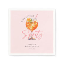 Waterverf Roze Aperol Spritz Bruidsdiner