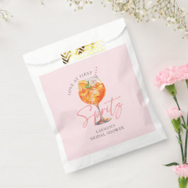 Waterverf roze Aperol Spritz Vrijgezellenfeest Bedankzakje