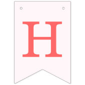 Waterverf Roze Axolotl Verjaardagsfeestje Vlaggetjes (Tweede vlag)