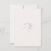 Waterverf Roze Baby shower Kaart (Achterkant)