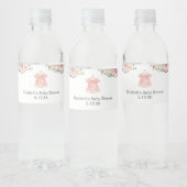 Waterverf Roze Baby shower Waterflesetiketten Waterfles Etiket (Flessen)
