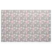 waterverf roze bakkerij glitter door de werf stof (Fat Quarter)
