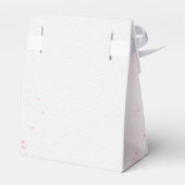 Waterverf roze ballerina schoenen bedankdoosjes (Achterkant)