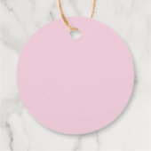 Waterverf roze ballon Baby shower dank u Bedankjes Labels (Achterkant)