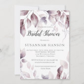 Waterverf roze bladeren Vrijgezellenfeest Kaart (Voorkant)