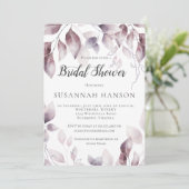 Waterverf roze bladeren Vrijgezellenfeest Kaart (Staand voorkant)