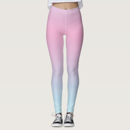 Waterverf Roze Blauwe Leggings