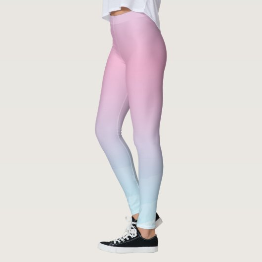 Waterverf Roze Blauwe Leggings (Links)
