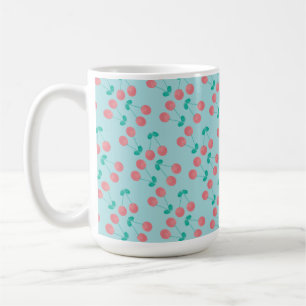 Waterverf Roze Blauwgroen Koffiemok
