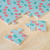 Waterverf Roze Blauwgroen Legpuzzel (Zijkant)