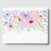 Waterverf Roze Bloem Begrafenis Guest Book Gastenboek (Achterkant)